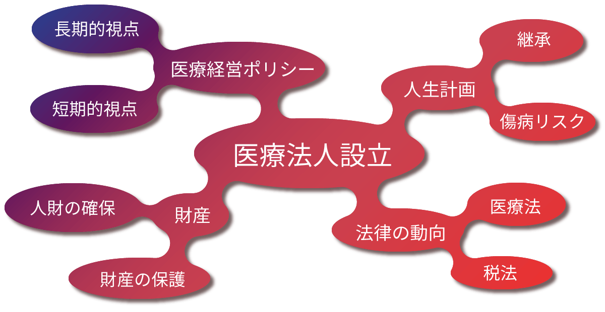 医療法人設立の俯瞰図